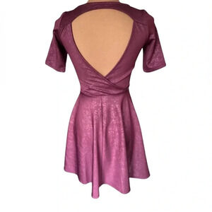 Catch My I Maroon backless mini dress size XS